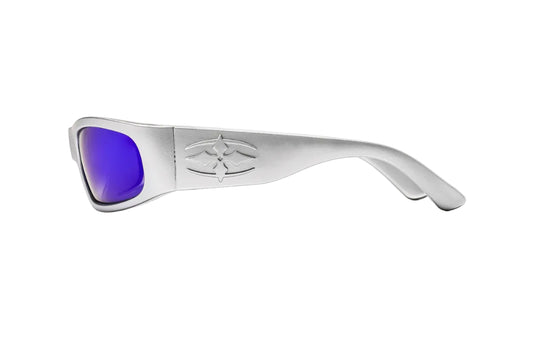 RITUAL VISION Parasite Polarised Sunglasses - Matte Chrome/Blue Reflective