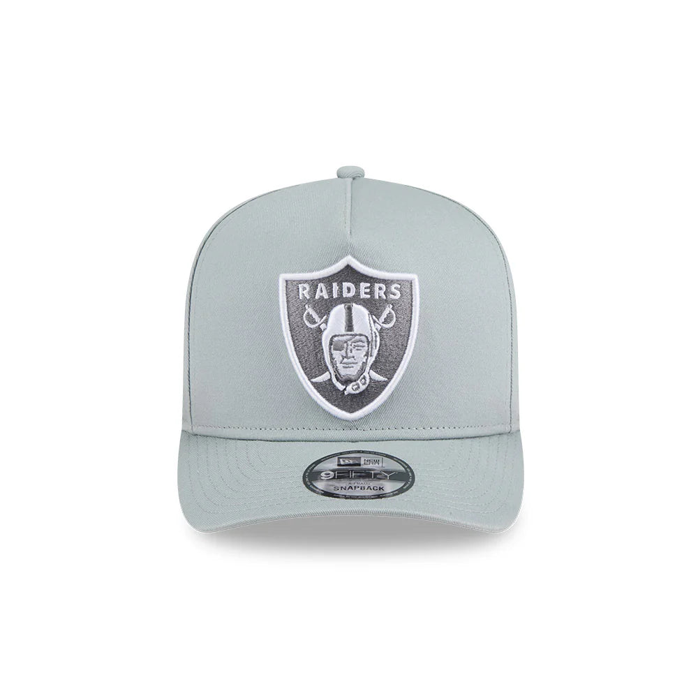 NEW ERA Las Vegas Raiders 9FIFTY A-Frame Snapback Cap - Silver Wing/Storm Grey UV