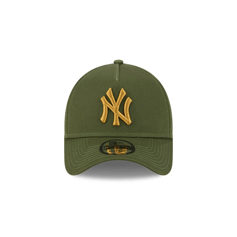 NEW ERA New York Yankees World Series 9FORTY A-Frame Snapback Cap - Rifle Green/Grey UV