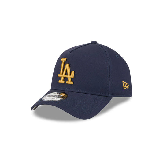 NEW ERA Los Angeles Dodges World Series 9FORTY A-Frame Snapback Cap - Night Shift Navy/Grey UV