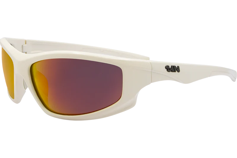 SIN Jagger Polarised Sunglasses - Bone/Red