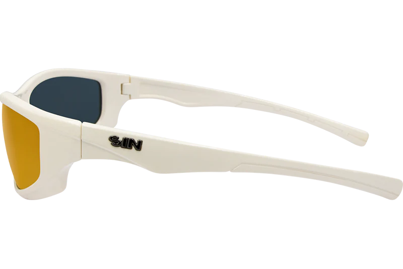 SIN Jagger Polarised Sunglasses - Bone/Red