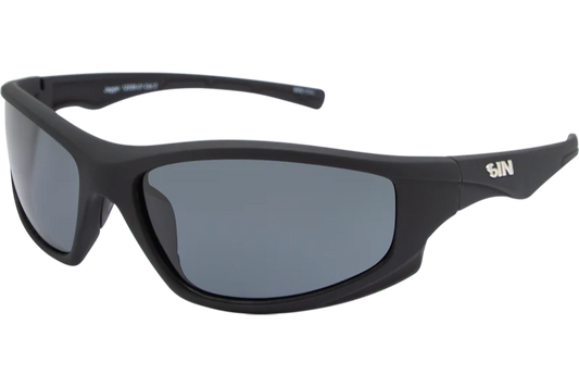 SIN Jagger Polarised Sunglasses - Rubber Black/Smoke