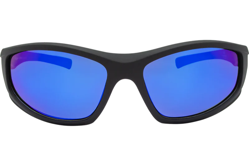 SIN Jagger Polarised Sunglasses - Rubber Black/Blue