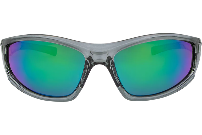 SIN Jagger Polarised Sunglasses - Crystal Grey/Green