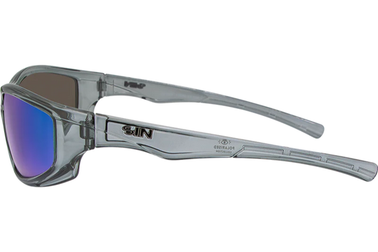 SIN Jagger Polarised Sunglasses - Crystal Grey/Green