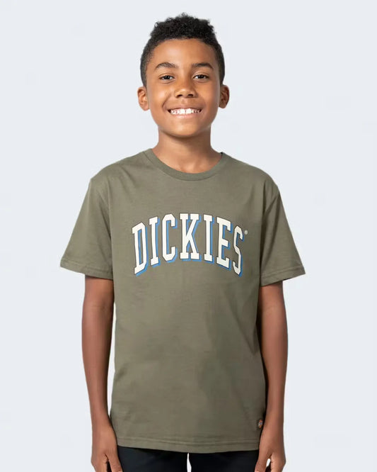 DICKIES Longview Classic Fit Youth Tee - Rinsed Moss