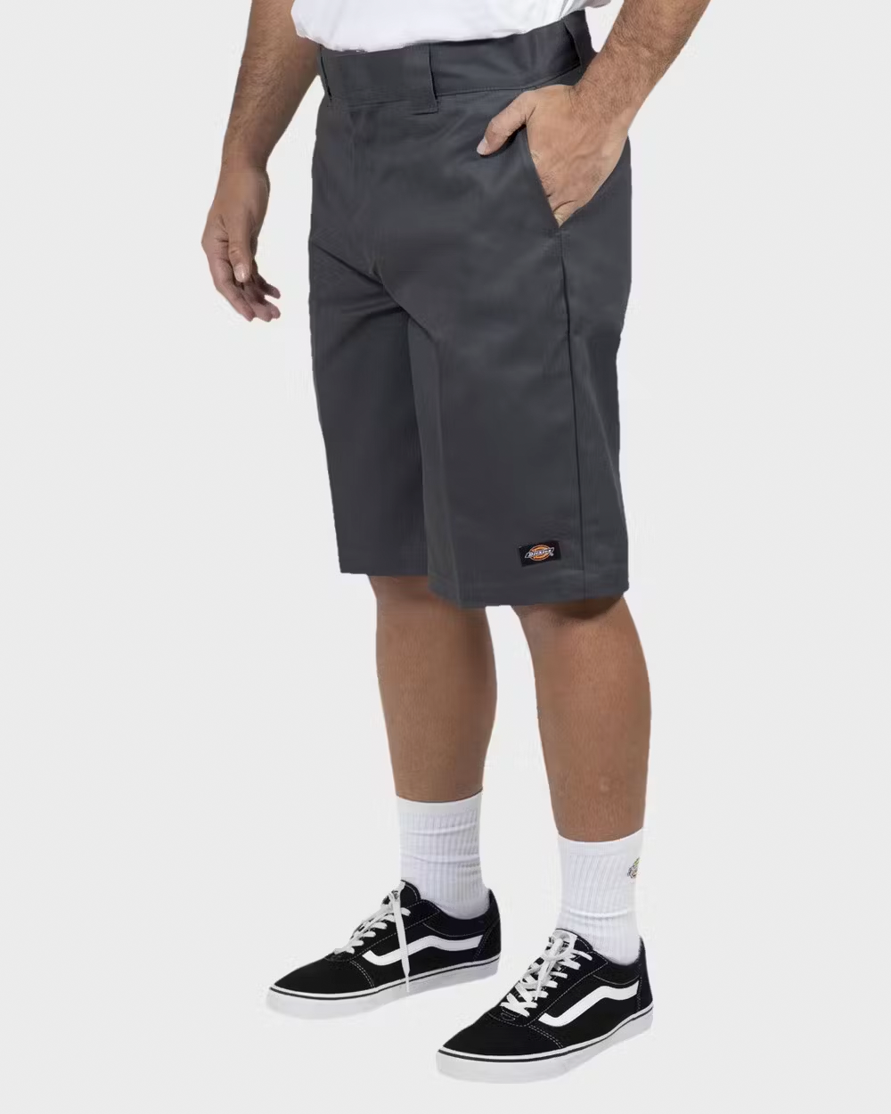 DICKIES 131 Slim Straight Fit Shorts - Charcoal - VENUE.