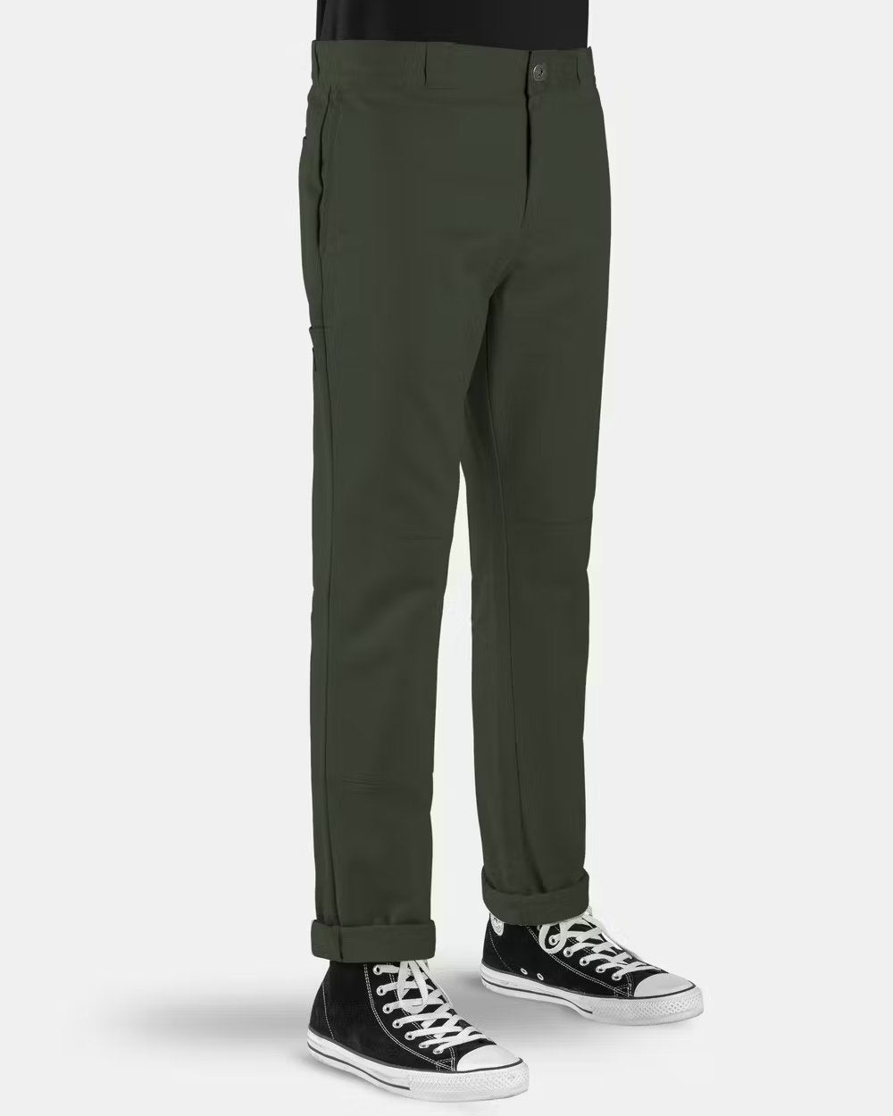 DICKIES 918 Slim Fit Double Knee Pants - Army Green - VENUE.