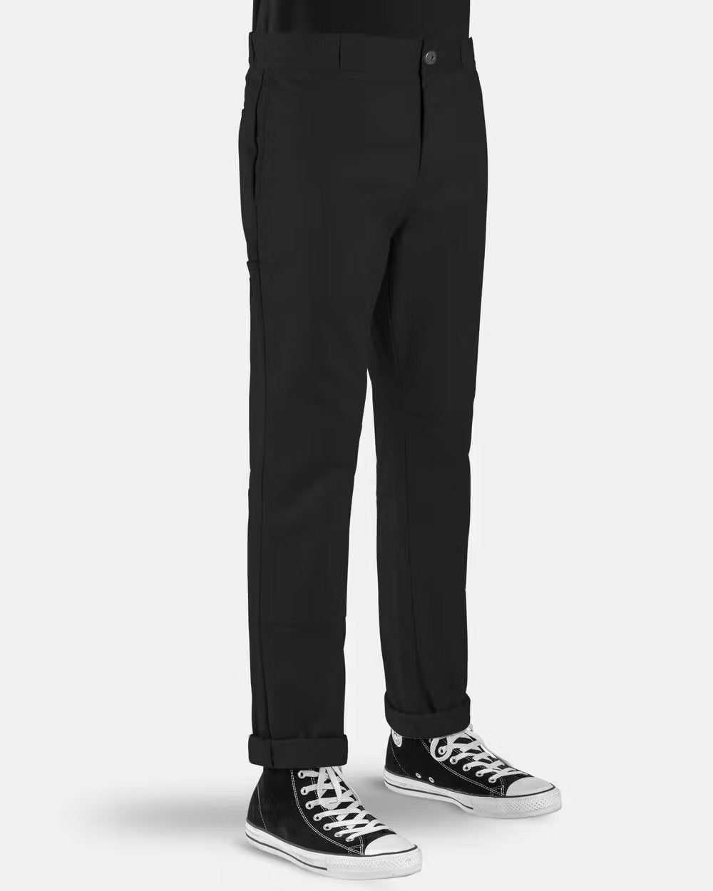 DICKIES 918 Slim Fit Double Knee Pants - Black - VENUE.
