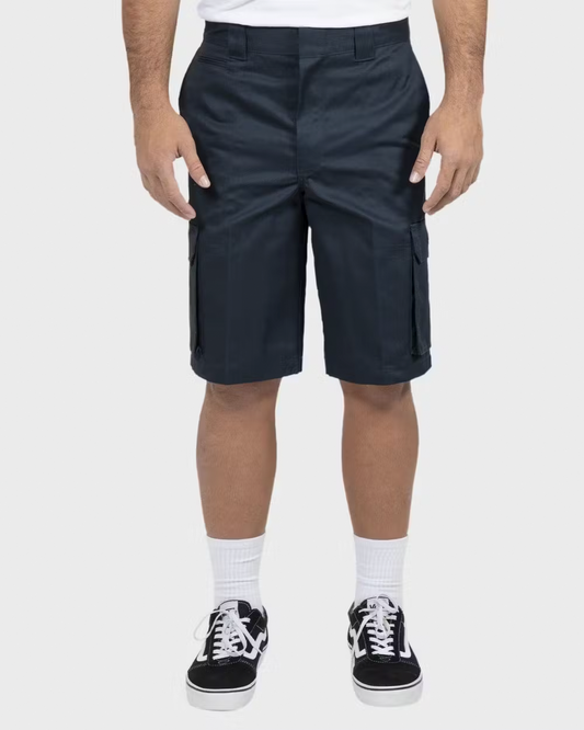 DICKIES 801 Skinny Straight Fit Shorts - Dark Navy - VENUE.