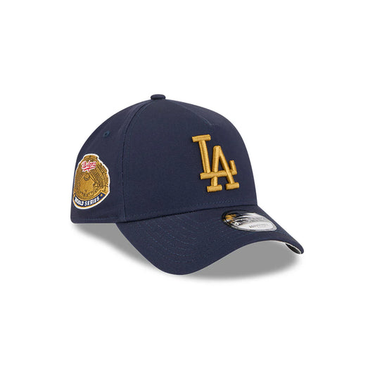 NEW ERA Los Angeles Dodges World Series 9FORTY A-Frame Snapback Cap - Night Shift Navy/Grey UV
