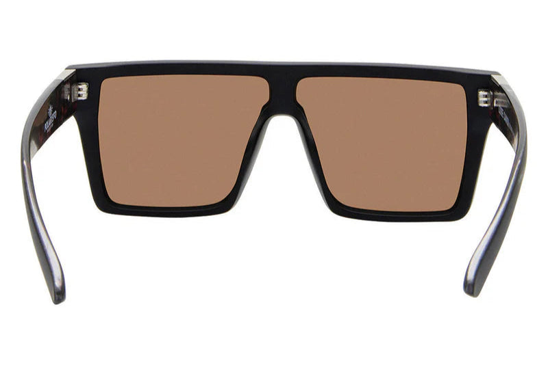 SIN Loose Cannon Polarised Sunglasses - Matt Black/Hot Tamale Print/Red Flash