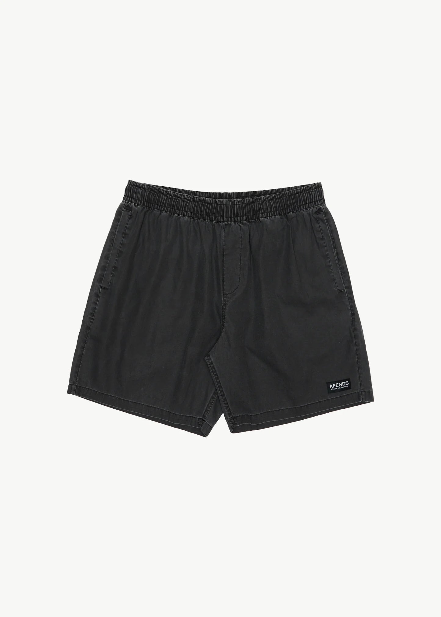 AFENDS The Dopamine Mens 18 Swim Short - Black Acid Wash