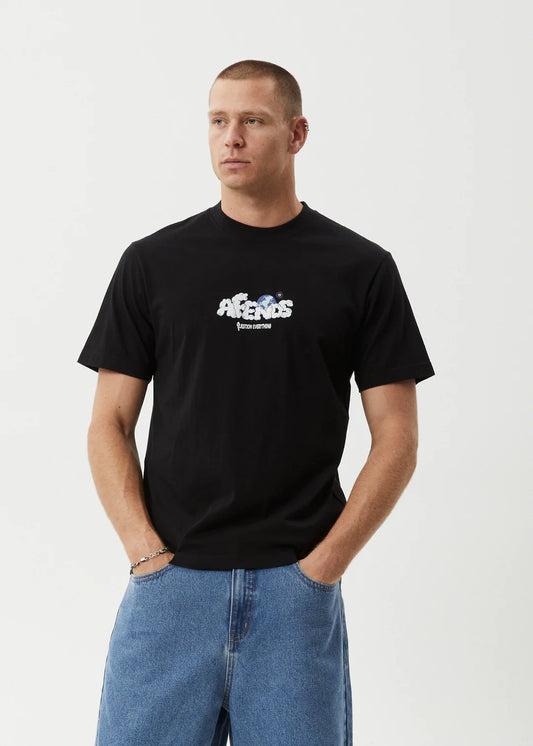 AFENDS Chem Trails Mens Retro Fit Tee - Black