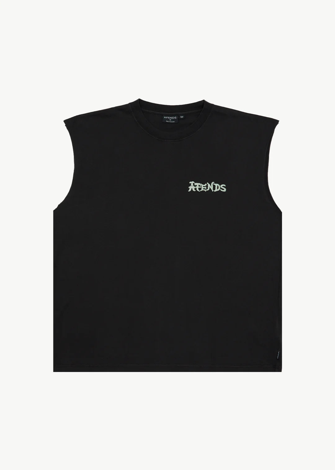 AFENDS Destroyer Mens Sleeveless Tee - Stone Back