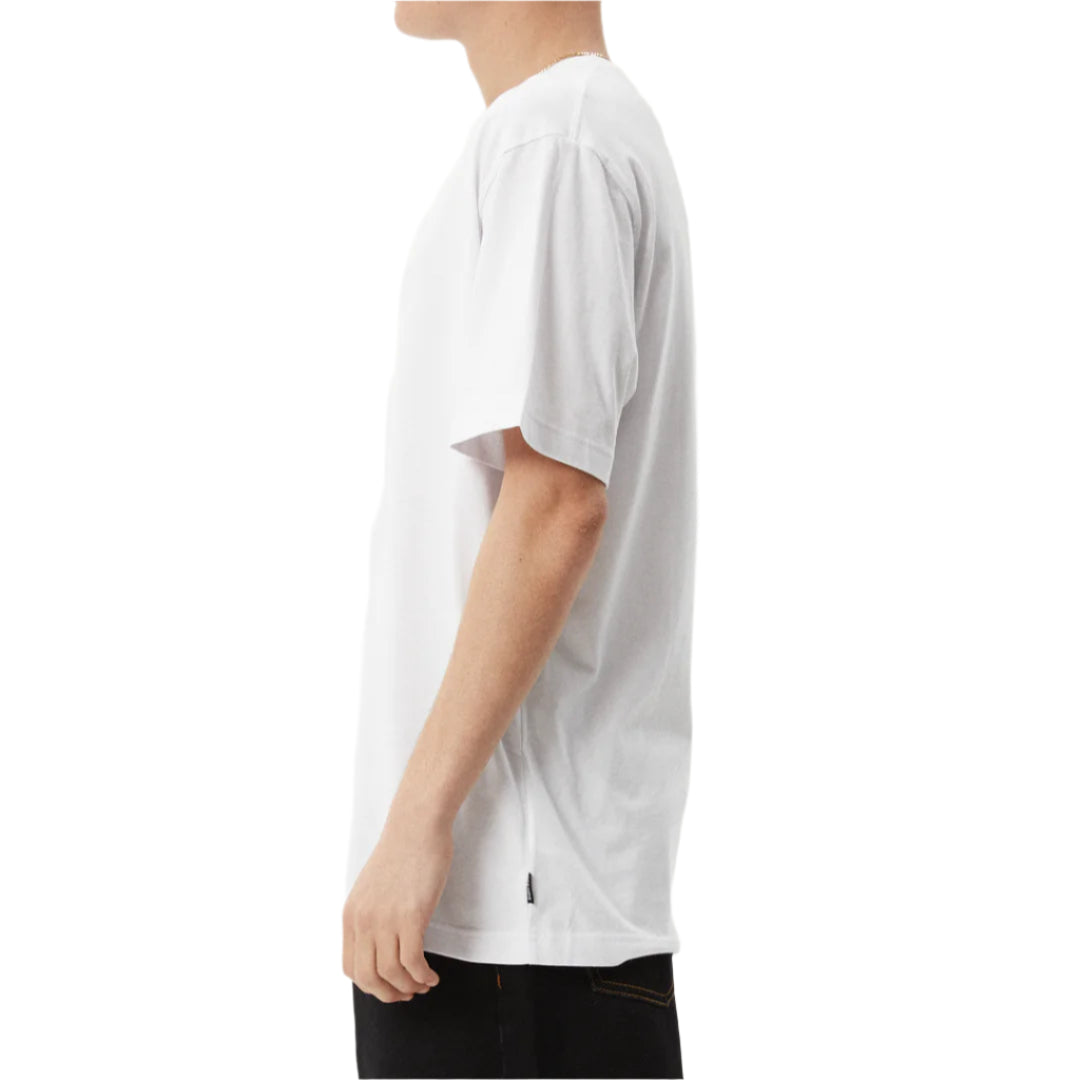 AFENDS Ember Recycled Retro Fit Mens Tee - White