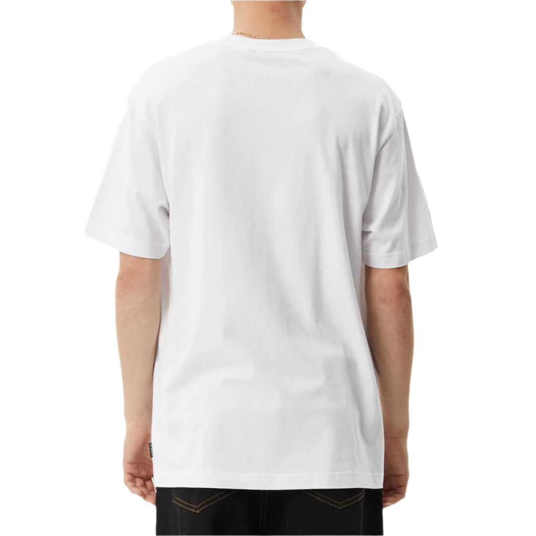 AFENDS Ember Recycled Retro Fit Mens Tee - White