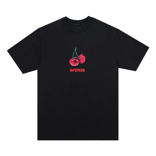 AFENDS Abiza Recycle Retro Fit Mens Tee - Stone Black