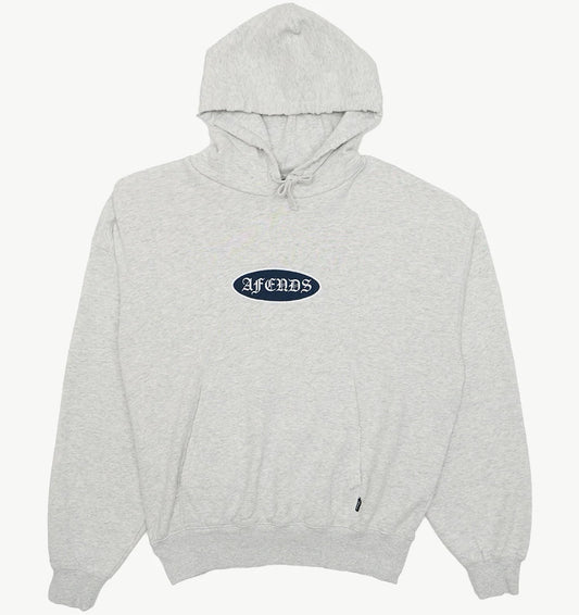 AFENDS Supply Recycled Mens Hoodie - Grey Marle