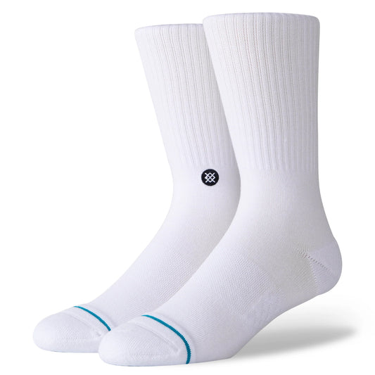 STANCE Icon 3pk Crew Socks - White