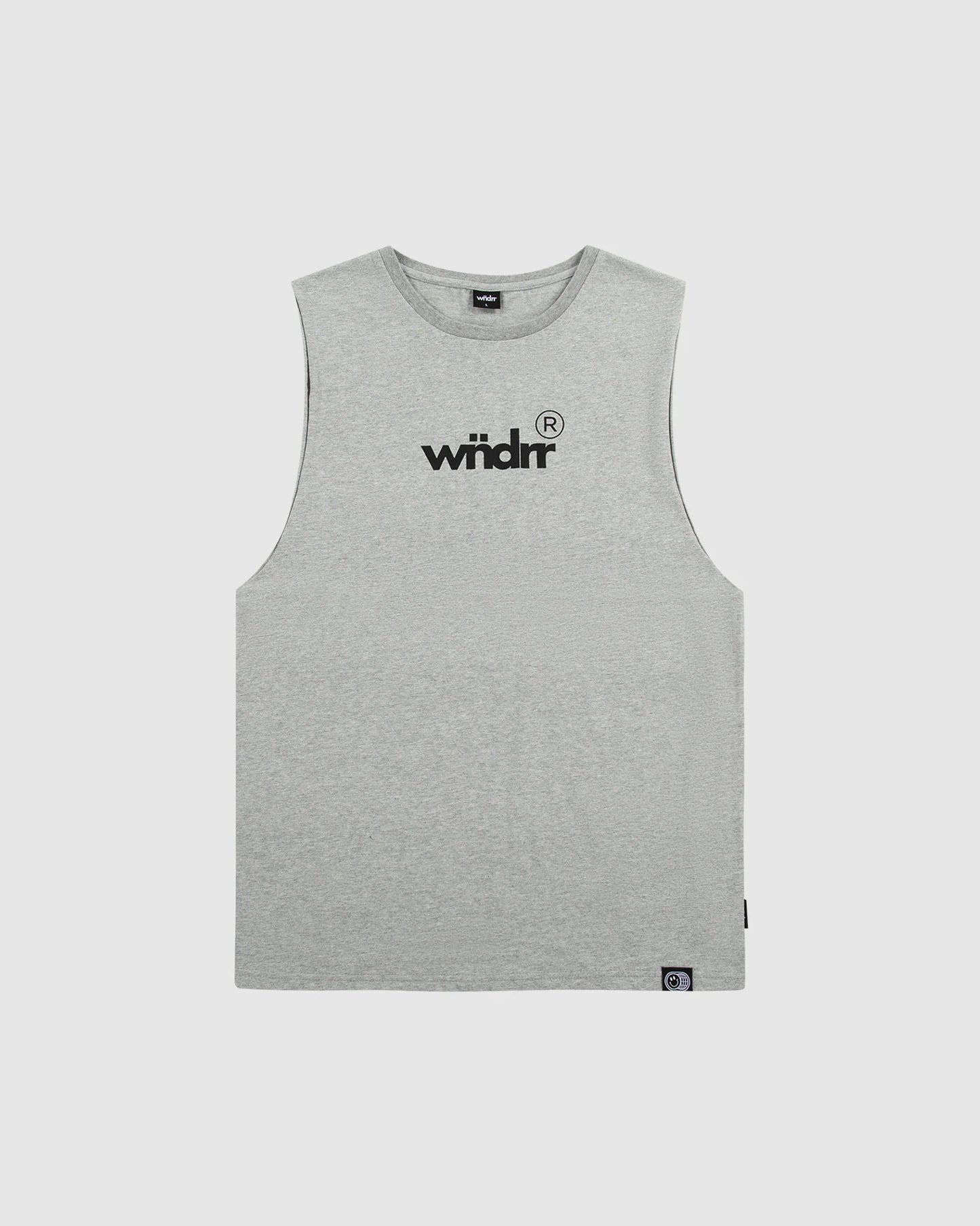 WNDRR Accent Muscle Mens Tank - Grey Marle