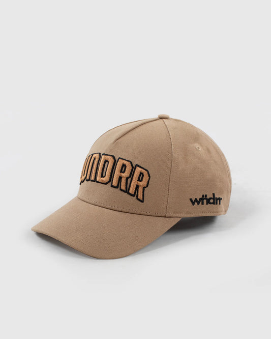 WNDRR Arch High Rise A-Frame Mens Snapback Cap - Mocha