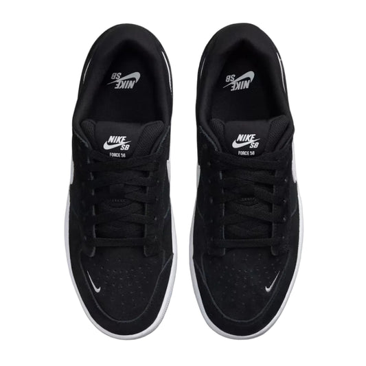 NIKE SB Force 58 Shoe - Black/Black/White