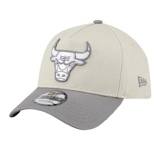 NEW ERA Chicago Bulls Stone Storm Two Tone 9FORTY A-Frame Snapback Cap - Stone/Storm Grey