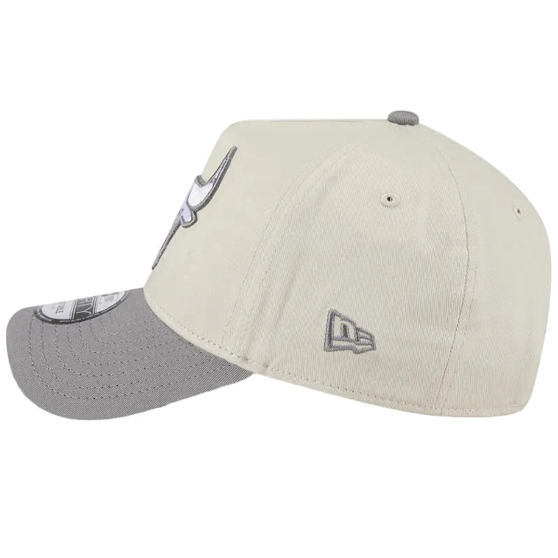 NEW ERA Chicago Bulls Stone Storm Two Tone 9FORTY A-Frame Snapback Cap - Stone/Storm Grey