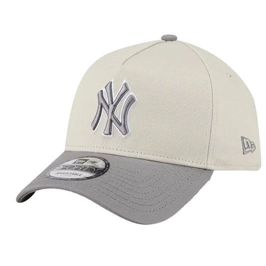 NEW ERA New York Yankees Stone Storm Two Tone 9FORTY A-Frame Snapback Cap - Stone/Storm Grey