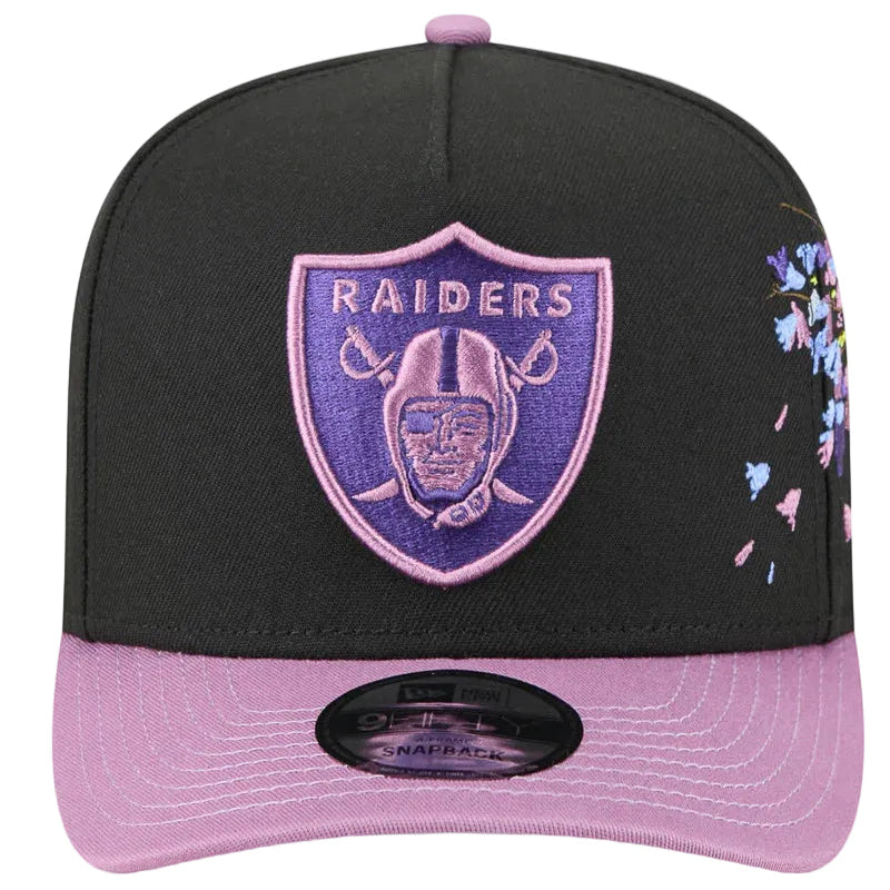 NEW ERA Las Vegas Raiders Jacaranda 9FORTY A-Frame Snapback Cap - Black/Purple
