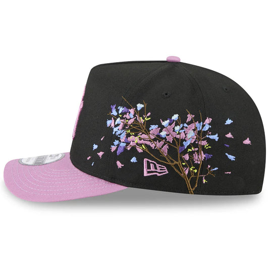NEW ERA New York Yankees Jacaranda 9FORTY A-Frame Snapback Cap - Black/Purple