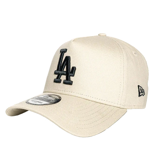 NEW ERA Los Angeles Dodgers 9FORTY A-Frame Snapback Cap - Stone/Black