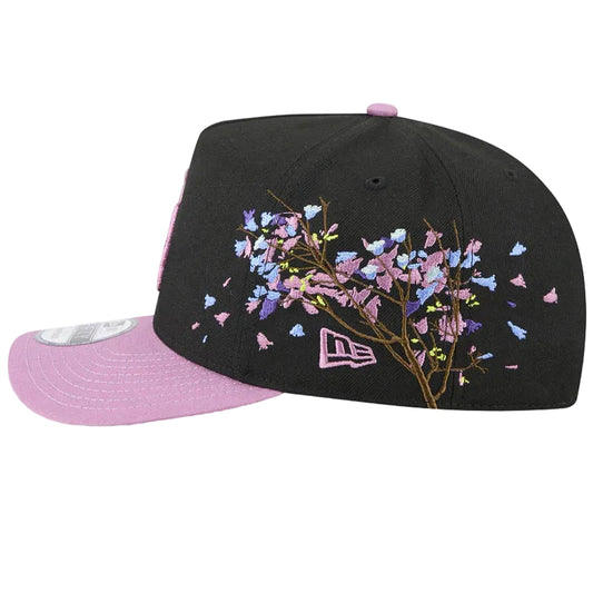 NEW ERA Los Angeles Dodgers Jacaranda 9FORTY A-Frame Snapback Cap - Black/Purple