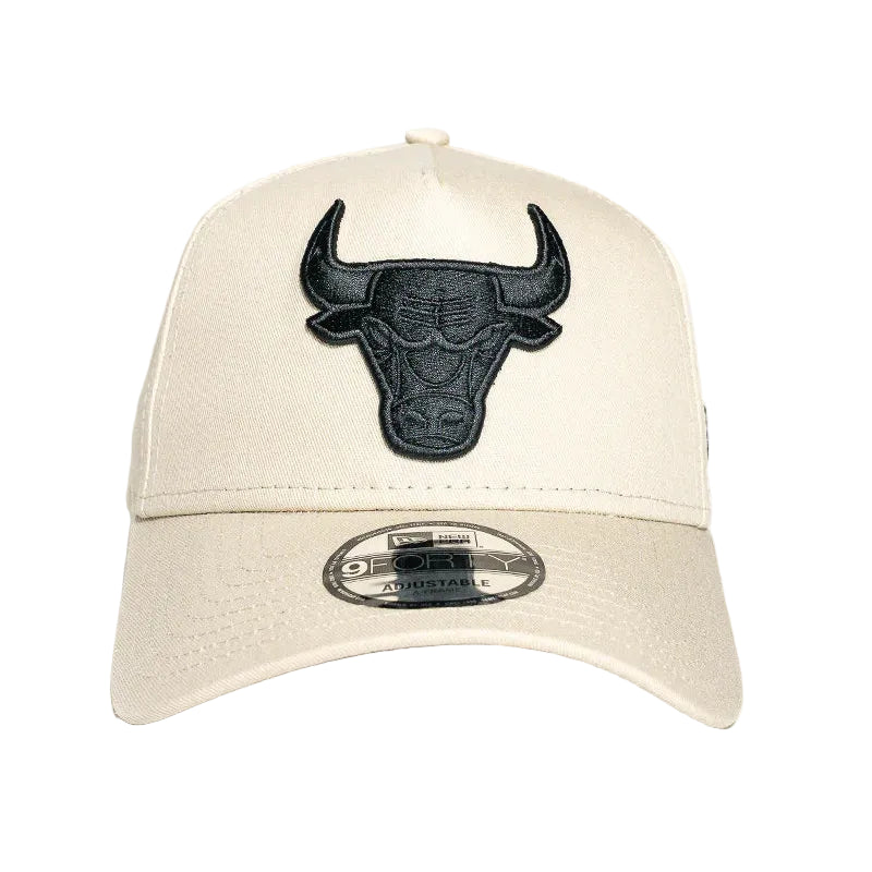 NEW ERA Chicago Bulls 9FORTY A-Frame Snapback Cap - Stone/Black