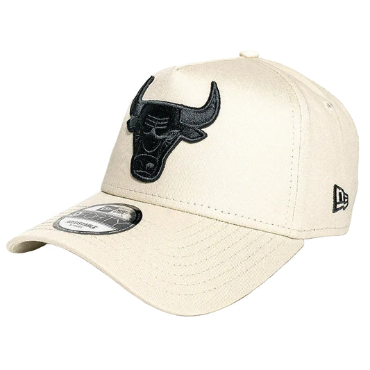 NEW ERA Chicago Bulls 9FORTY A-Frame Snapback Cap - Stone/Black