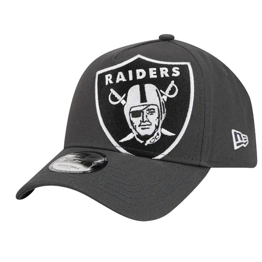 NEW ERA Las Vegas Raiders Oversize Tilt 9FORTY A-Frame Snapback Cap - Grey