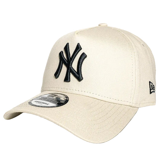 NEW ERA New York Yankees 9FORTY A-Frame Snapback Cap - Stone/Black