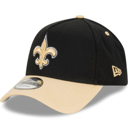 NEW ERA New Orleans Saints 2-Tone 9FORTY A-Frame Snapback Cap - Black/Gold