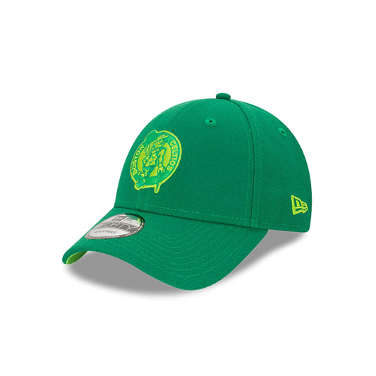 NEW ERA Boston Celtics Mono 9FORTY Snapback Cap - Lime