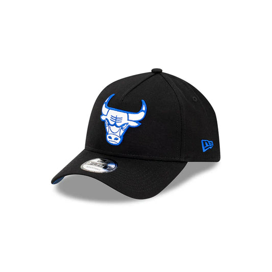 NEW ERA Chicago Bulls 9FORTY A-Frame Snapback Cap - Black/Royal/White