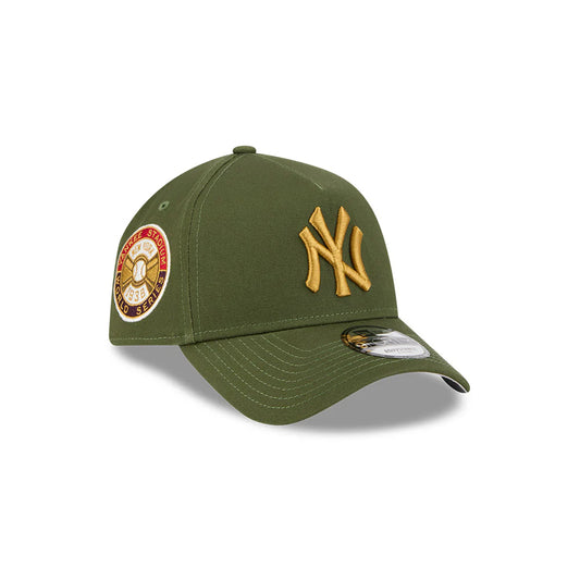 NEW ERA New York Yankees World Series 9FORTY A-Frame Snapback Cap - Rifle Green/Grey UV