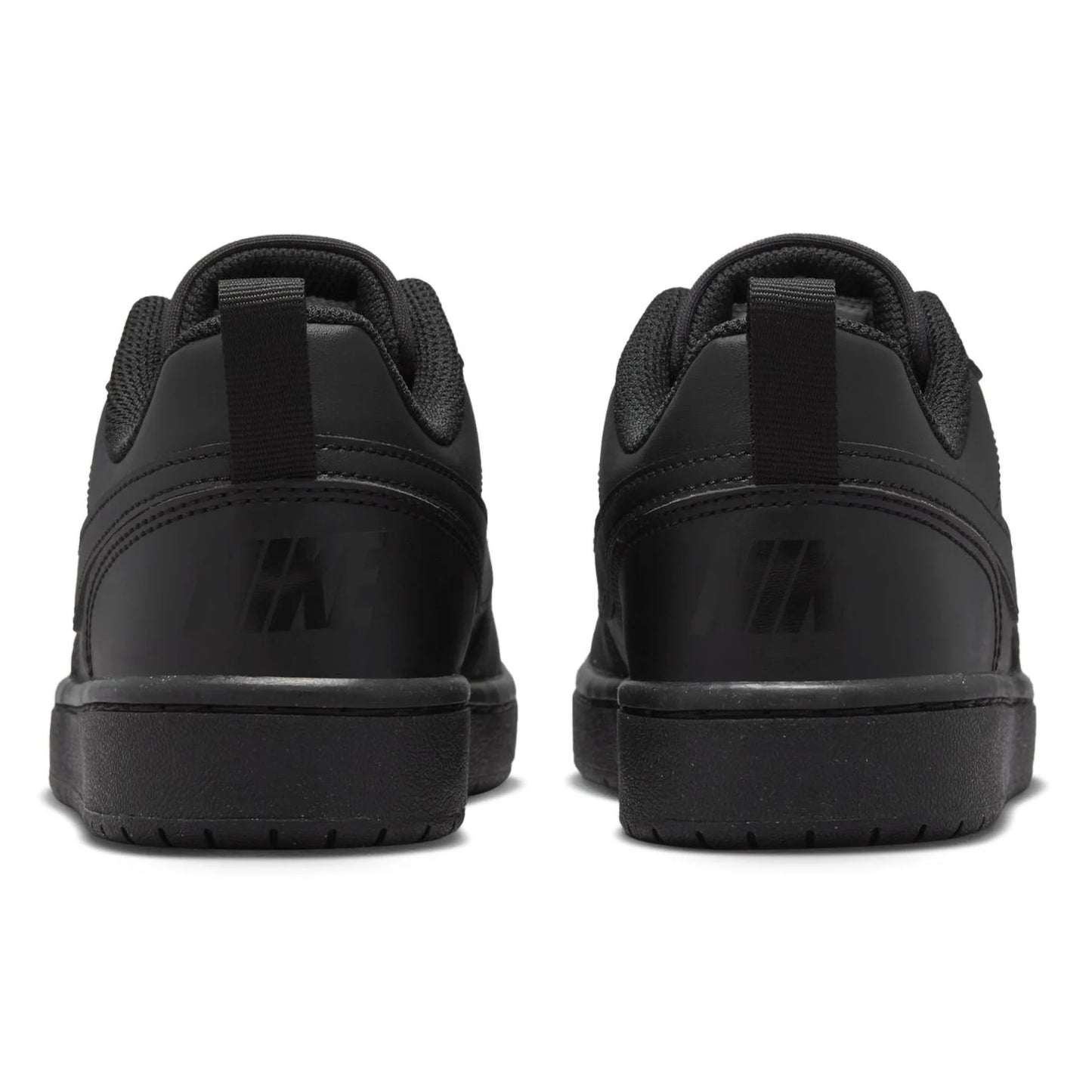 NIKE Court Borough Recraft Older Youth Low Shoe - Black/Black/Black