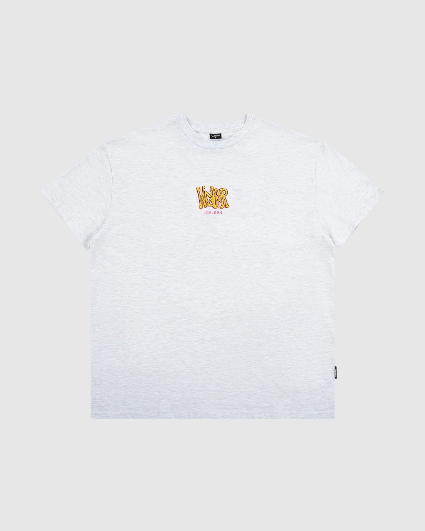 WNDRR Toast Box Fit Mens Tee - White Marle