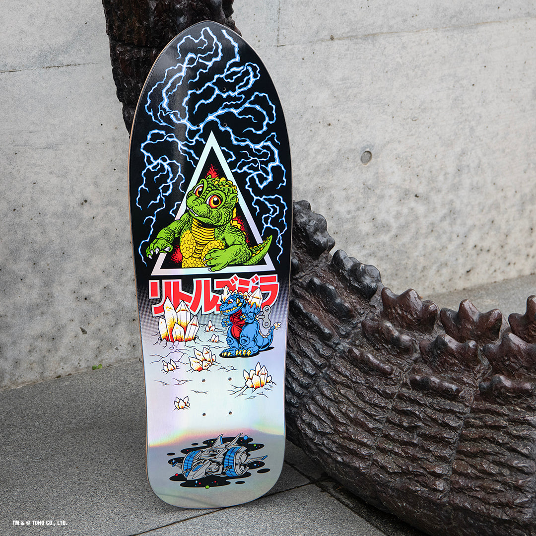 SANTA CRUZ x GODZILLA Jr Natas 9.89 X 29.82 Cruiser Deck - Black