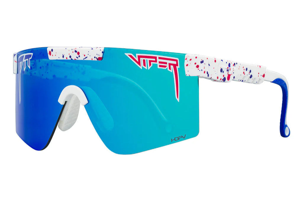 PIT VIPER The Merika Original 2.0 Sunglasses - White/Polarized Blue