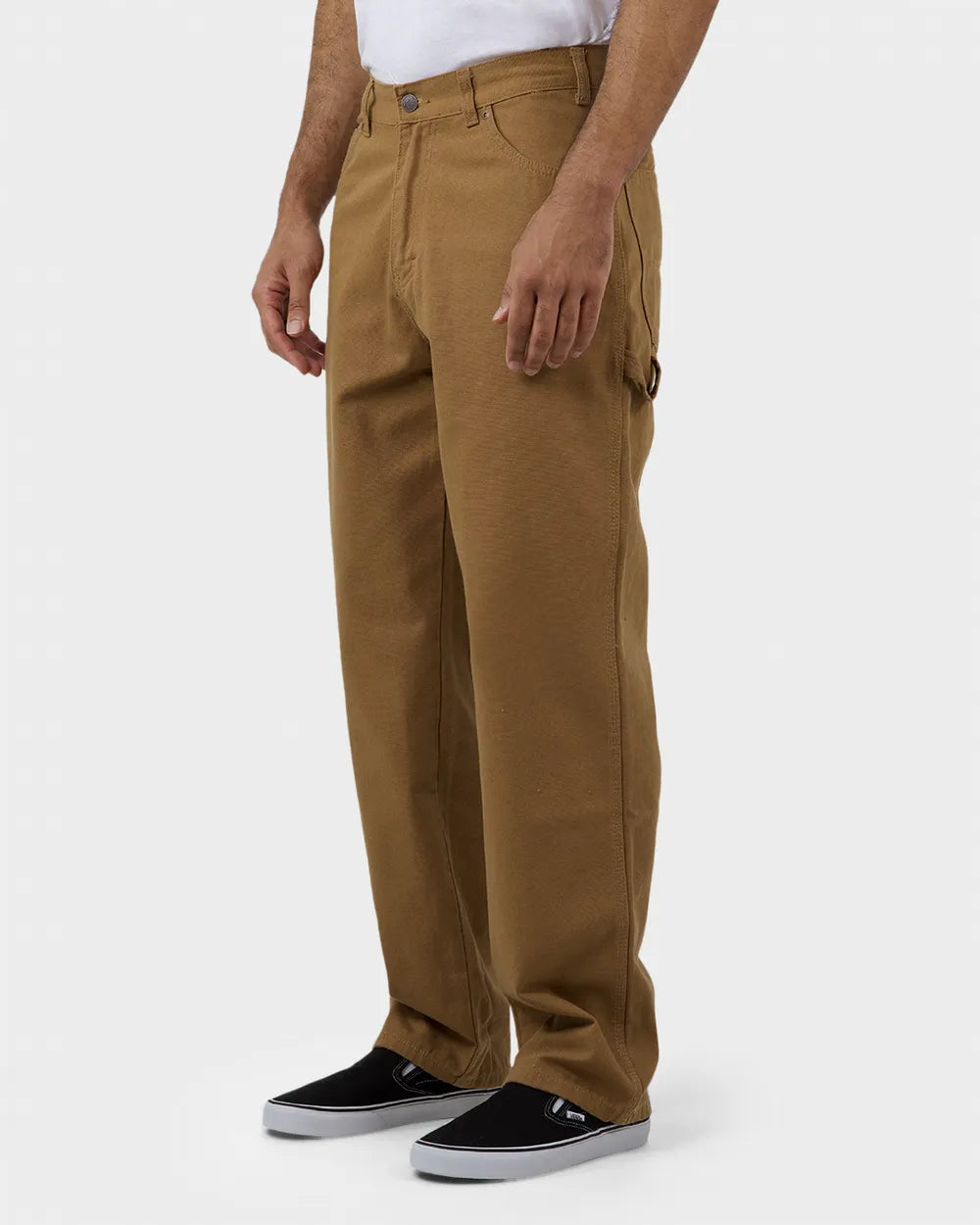 DICKIES 1939 Relaxed Fit Carpenter Denim Jeans - Rinsed Brown Duck