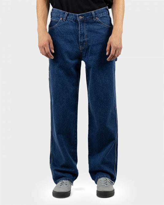 DICKIES 1993 Relaxed Fit Carpenter Denim Jeans - Stone Wash Indigo