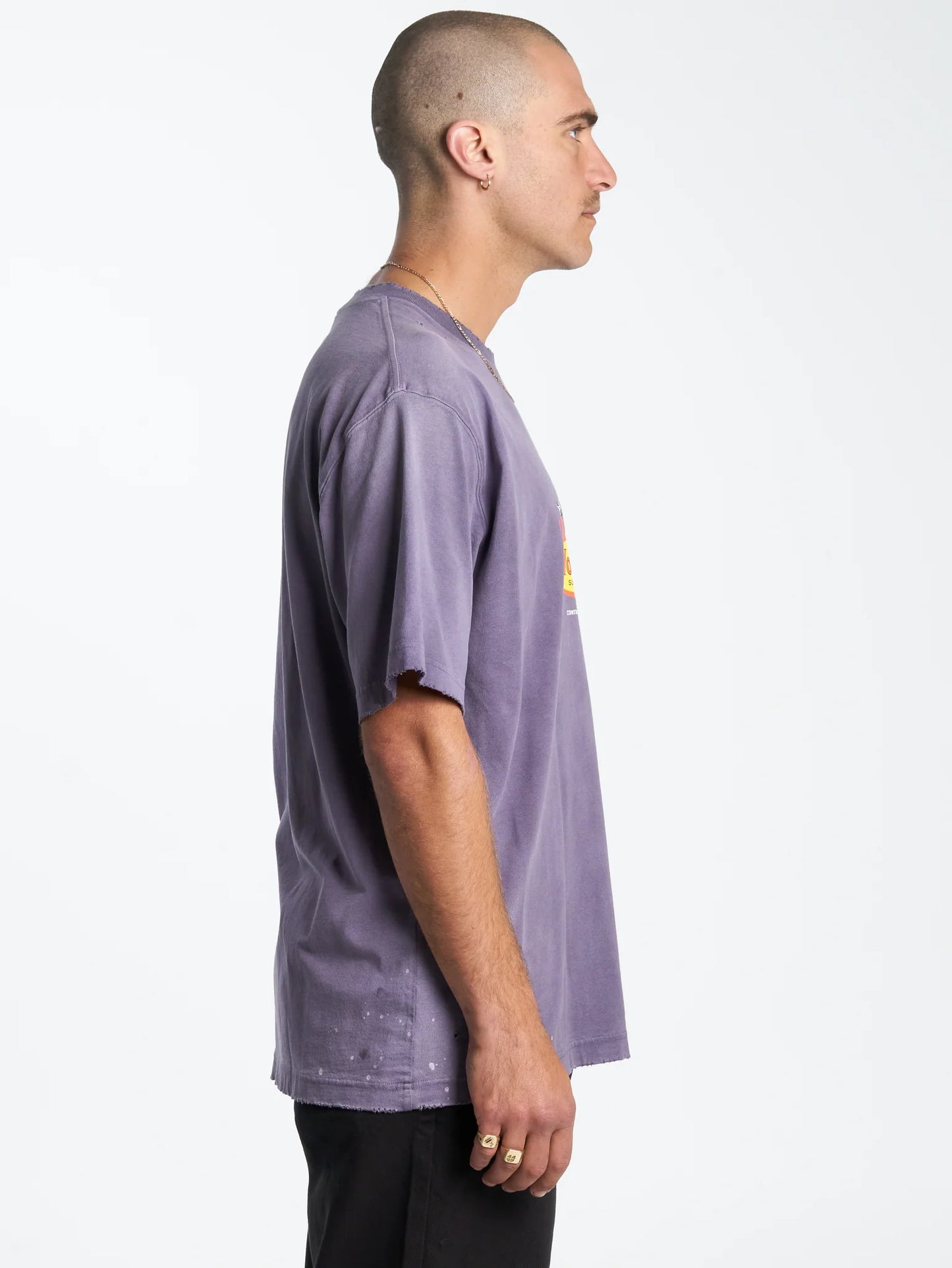 WORSHIP Controlled Burn Mens Tee - Greystone